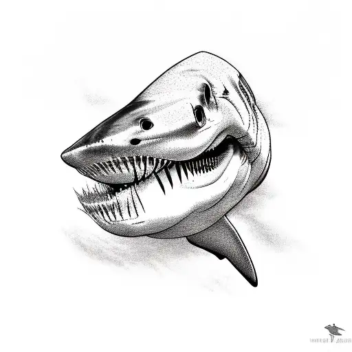 Great White Shark With A Duck's Bill