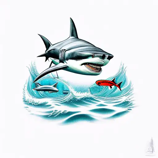 Submarine With Shark