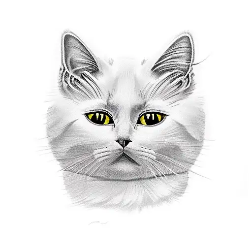 Yellow And White Cat