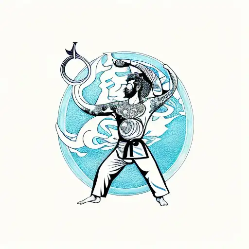 Aquarius Doing Karate