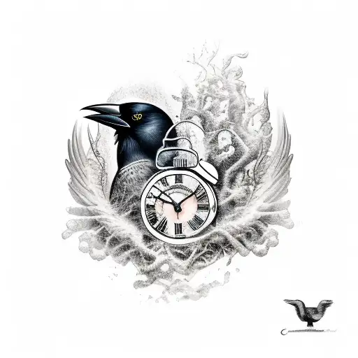 Crow With Chornos Time's