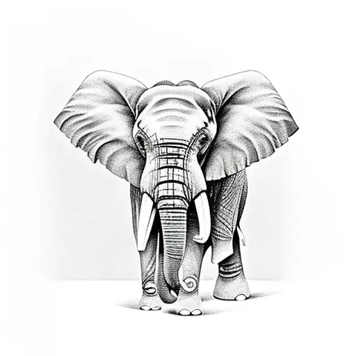 Elephant Protecting Family