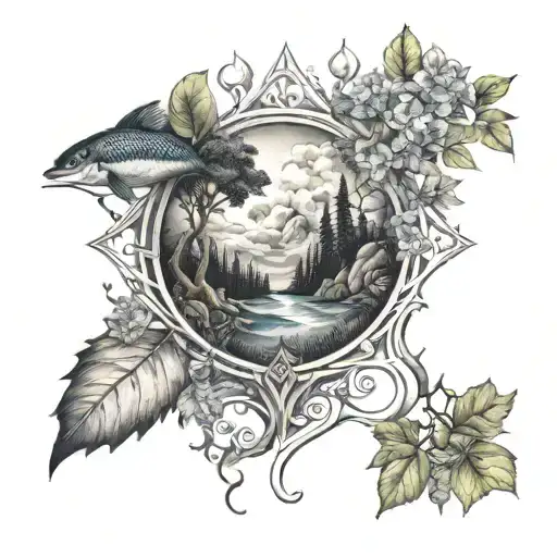 4 Elements Of Nature Inspired Tattoo Design Incorporating