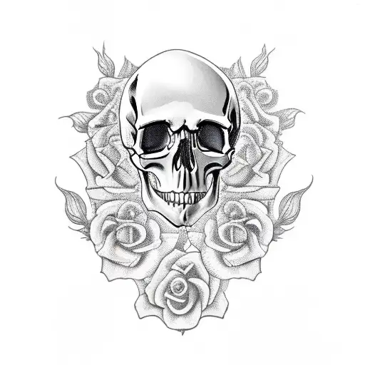 Skull And Roses