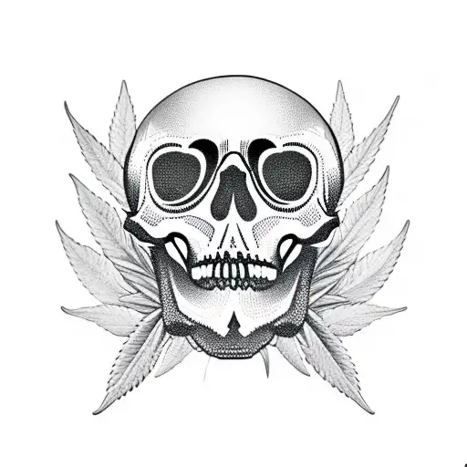 Marijuana Skull