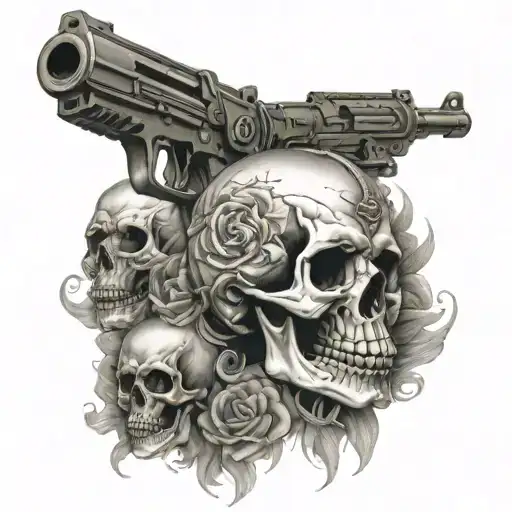 Skull Blondes War Guns