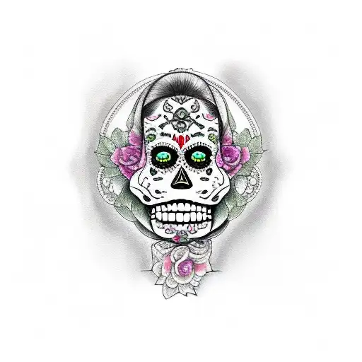 La Catrina With The Word Loyality