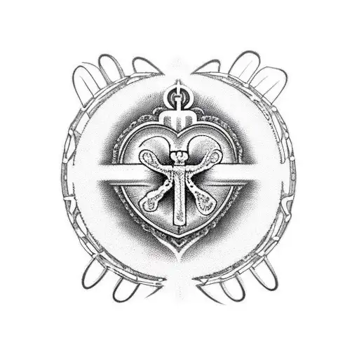 Rosary And Sacred Heart