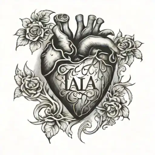 Heart-shaped Hands With The Word Iaia Inside The Heart