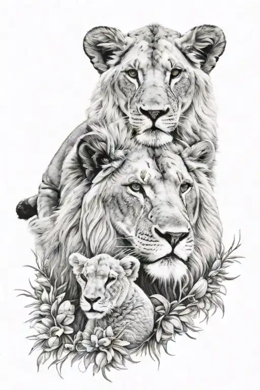 Lion And Lamb Laying