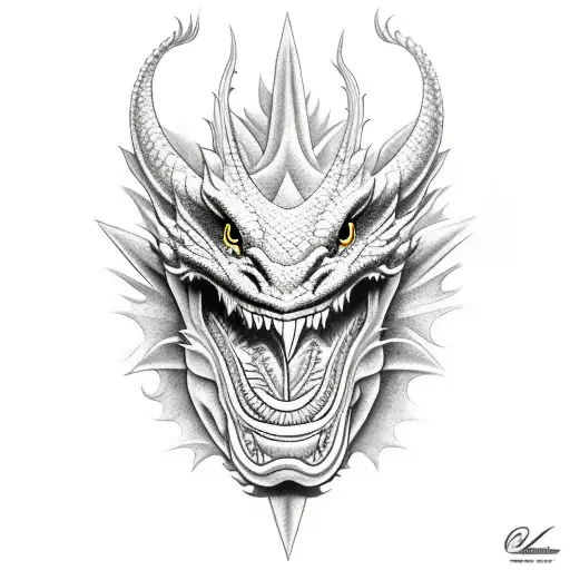 Dragon Head With Mouth Open