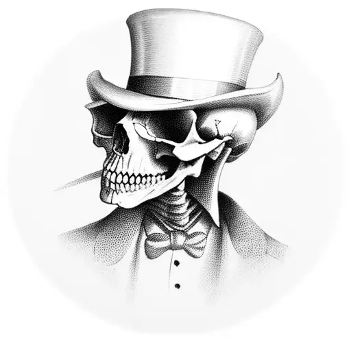 Skull In Top Hat