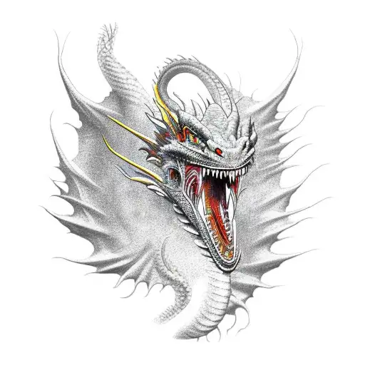 Dragon Head With Mouth Open