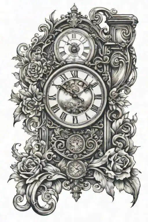 Roman Clock And The Word Blessed And The Year 2007 As A Sleeve