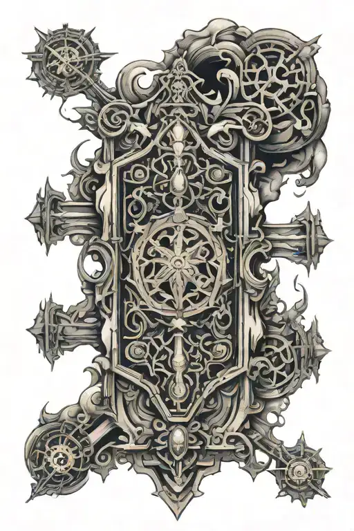 Dopamine Structure Tattoo Incorporating Elements Of Sadomasochism