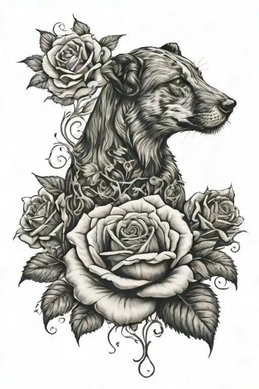 Rose And Animal