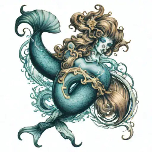 Realistic Aquarius Sign