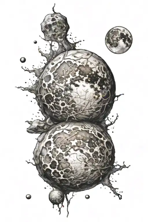 Moon Small Boulder And Gemini Constillation