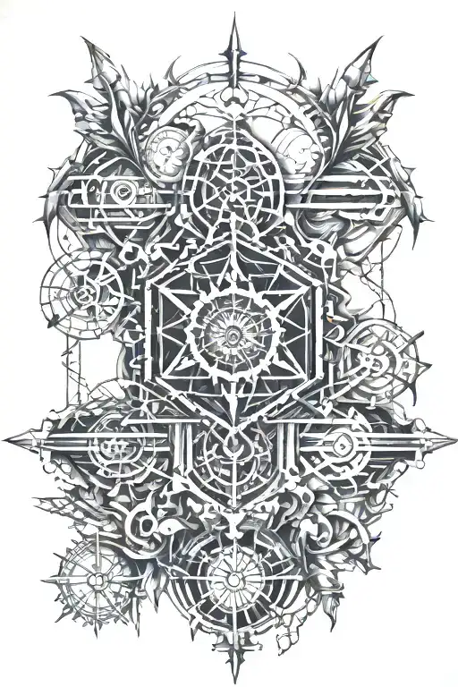 Dopamine Structure Tattoo Incorporating Elements Inspired By Sadomasochism