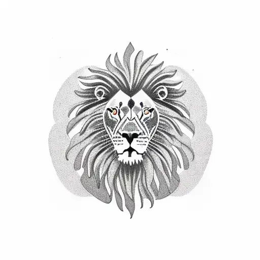 Lion With The Name Mwarogo On Top Of It And Also Palm Trees And The Ocean