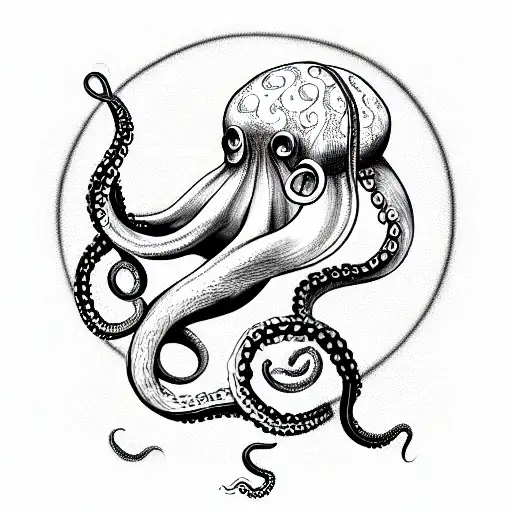 Octopus Tentacle In Shape Of 8