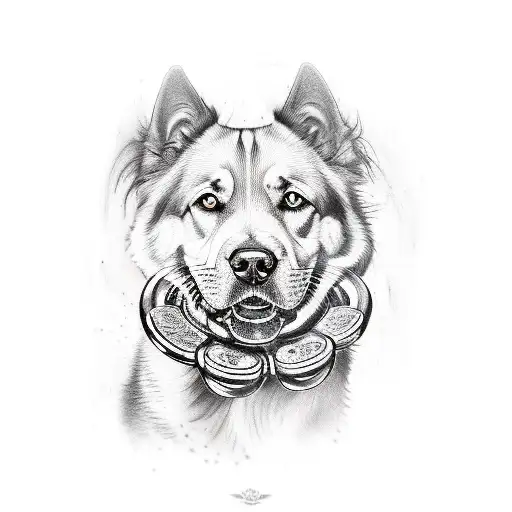 Aggressive Dog With Dumbells Or Barbells