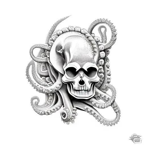 Skull And Octopus