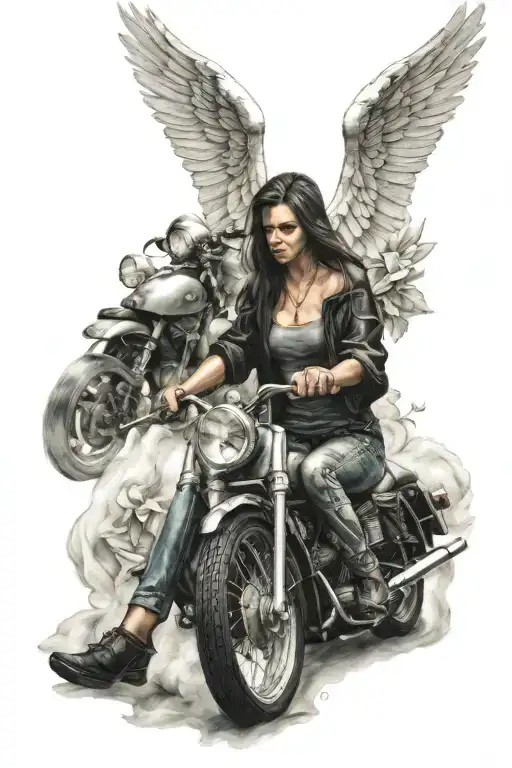 Moto And Girl Angel
