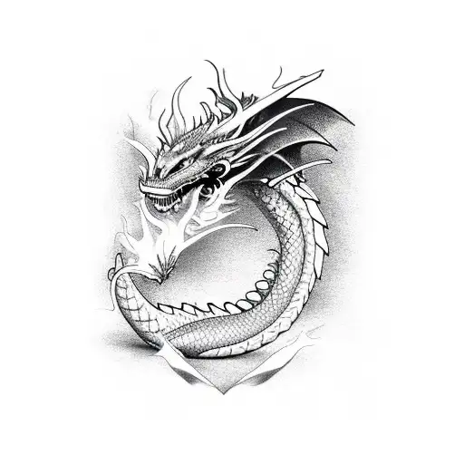 Dragon Lightning Pin-up