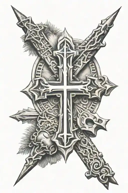 African And Christian Cross