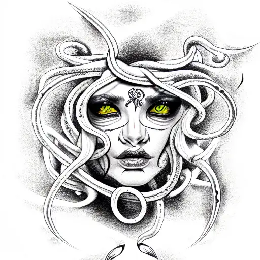 Medusa Crying Blood Tears