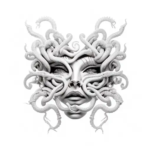 Medusa Cara Delavigne Face