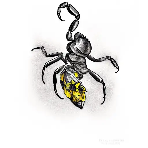 Scorpion And Daffodil