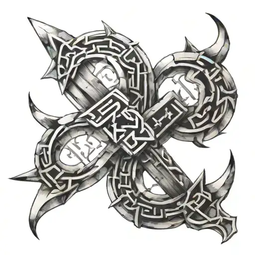 Nordic Runes Intertwined