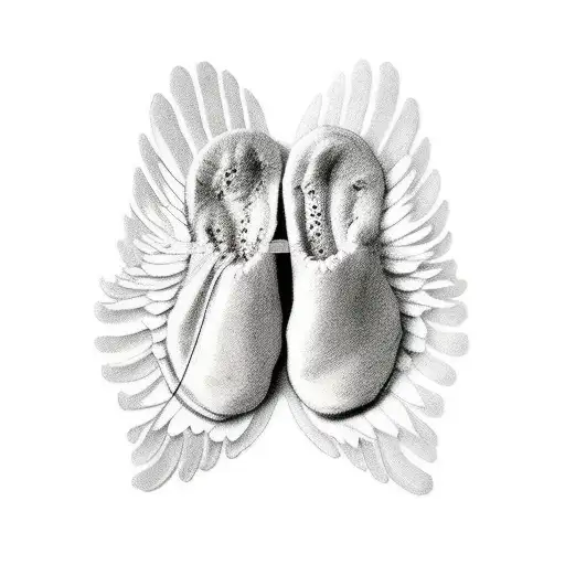 Baby Footprints Turning Into Wings