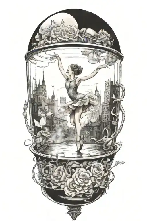 Make A Setting Based On The Album Cover Of The Music Album Gutter Ballet