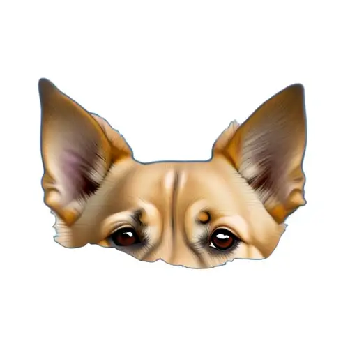 A Dog Peering Over Waves