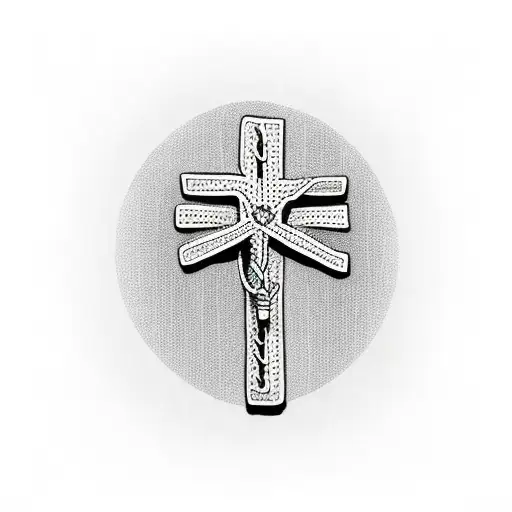 Palm Tree With Chain Crucifix