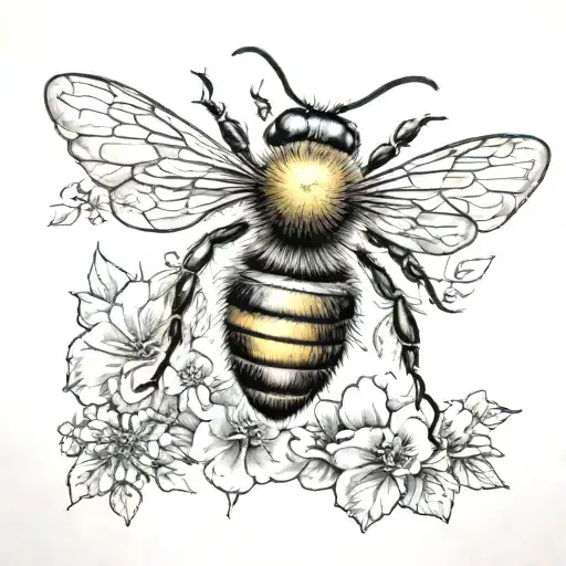 Bee And Name Written