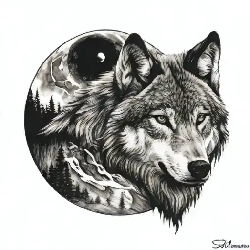 Wolf Inspiration Moon