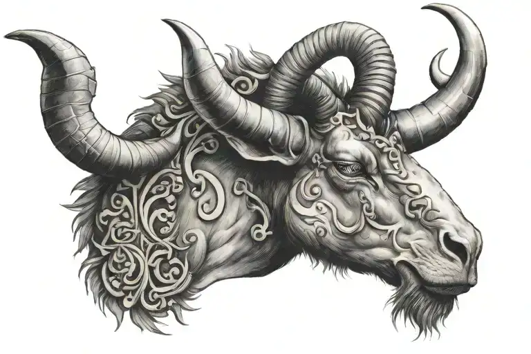 Capricorn Zodiac Sign On Chest