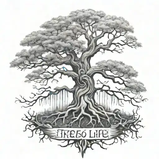 Tree Of Life With Roots With The Words Wisdom Built From Failure