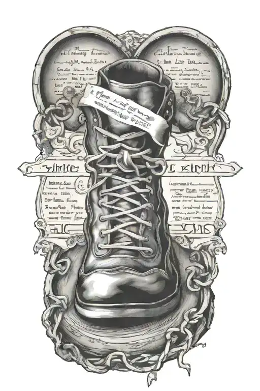 Walk In My Shoes With Bible Verse Intertwined