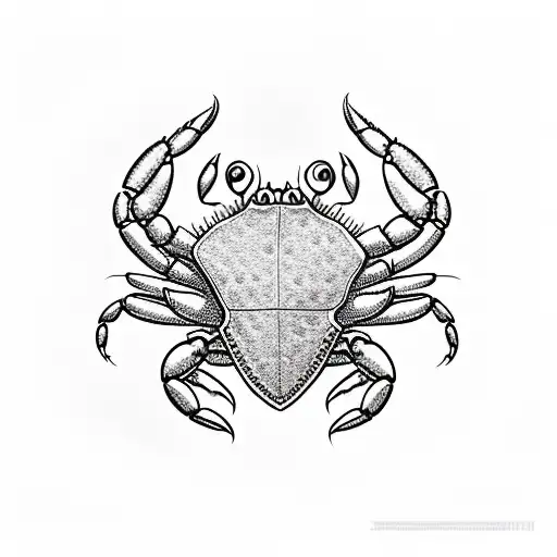 Crab With Asian Women Eyes