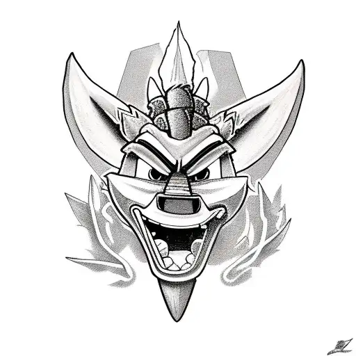 Crash Bandicoot Riding Spyro The Dragon