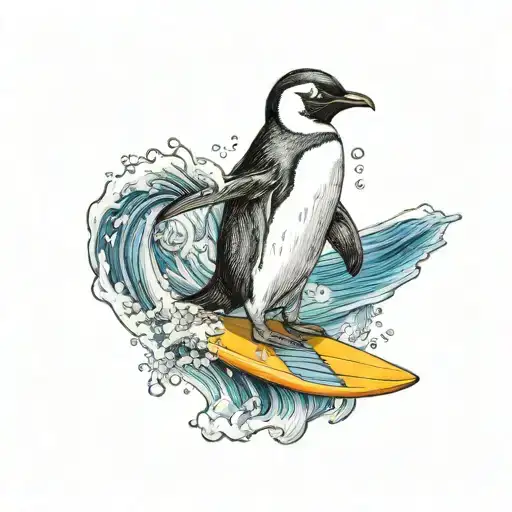 Surfing Penguin