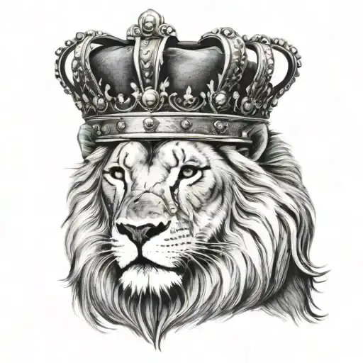 Lion Wearing A Crown