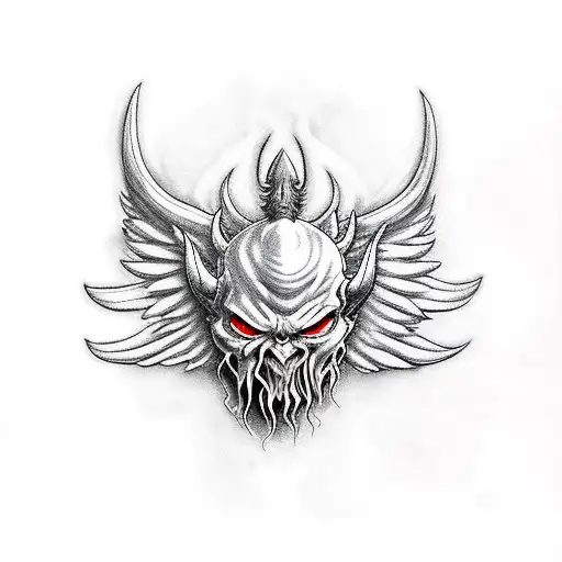 Red Satan With White Angel