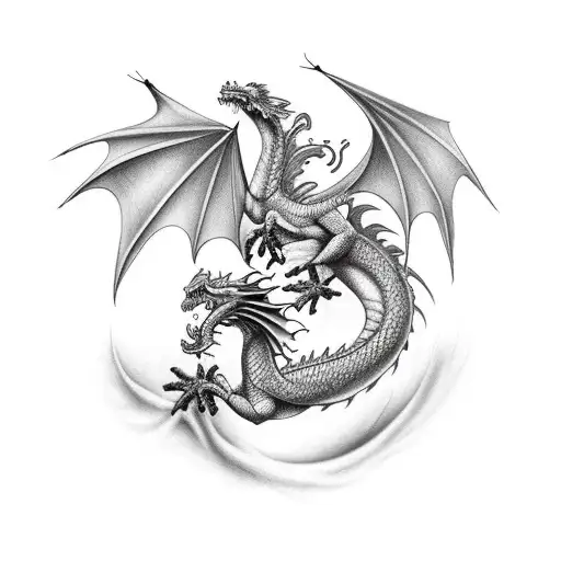 Dragon Going Down The Arm