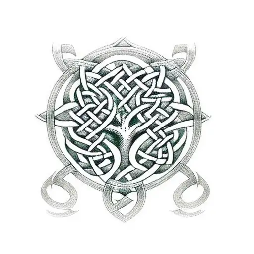Celtic Knot Tree Of Life